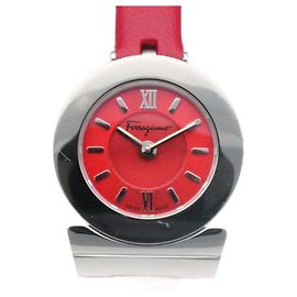 Reloj de pulsera para damas Salvatore Ferragamo Gancini Quartz Plata