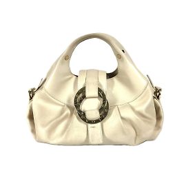 Bulgari Bolsa de mão Bvlgari Chandra Logo Bege