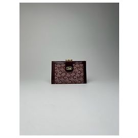 Céline Vintage Celine Macadam Monogram wallet purple Purple