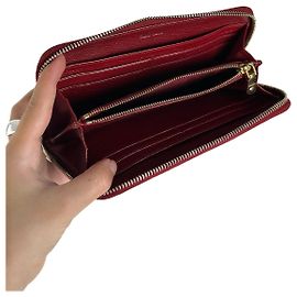 Vintage Miu Miu Leather wallet red Red