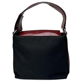 Sac à main vintage Givenchy noir et rouge Noir