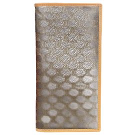 Céline Celine Macadam Long Wallet Brown Vintage Brown
