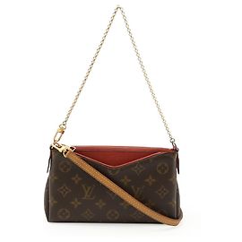 Borsa a Spalla Pallas Monogram di Louis Vuitton Rosso Fuschia Monogramma