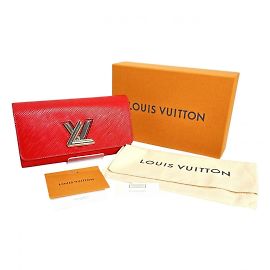 Louis Vuitton Epi Leather Long Wallet Red