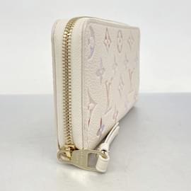 Louis Vuitton-Louis Vuitton Long Wallet Monogram Empreinte Zippy-Beige