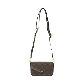 Sac à épaule Monogram Multi Pochette Felicie de Louis Vuitton Marron