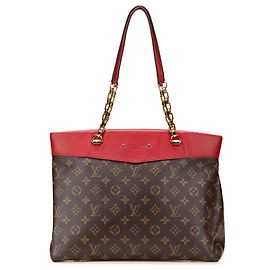 Borsa Pallas Shopper Monogramma Marrone Louis Vuitton Altro