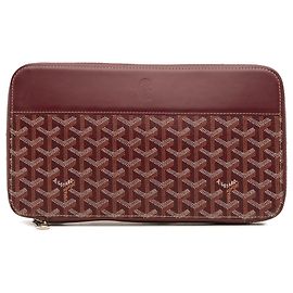 Portafoglio da viaggio Goyardine rosso Goyard Rosso Bordò