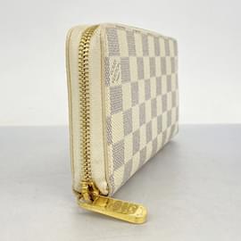 Louis Vuitton-Louis Vuitton Long Wallet Damier Azur Zippy-White