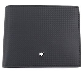 Montblanc Extreme 2.0 White Star All-Over Pattern Leather Wallet Black
