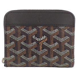 Goyard Matignon Coated Canvas Coin Case Black