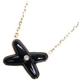 Colar Chaumet Jeux de Liens Au750 Preto