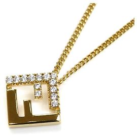 Colar Fendi Forever Dourado Metálico