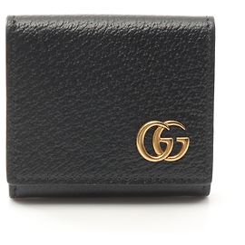 Gucci GG Marmont Leather Coin Case Black