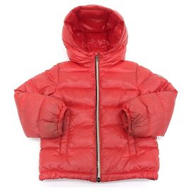 Moncler Kids Down Jacket Red Size 3 Red Green