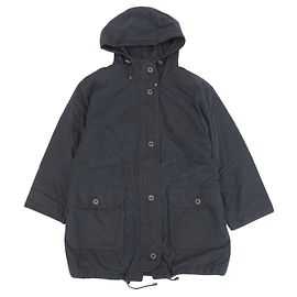 Cappotto con cappuccio Burberry nero 7AR per donne Nero
