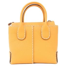 Tod's-Tod's XBWDBSAX15LWSSG601 Leather Bag-Orange
