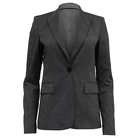 Hugo Boss  Boss by Boss Hugo Single-Breasted Blazer in Grey Polyester Grey