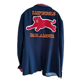 Veste sur mesure GUCCI Patch arrière Panther Navy Bleu