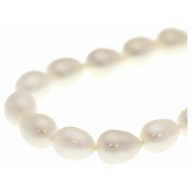 Autre Marque Collana lunga in perla d'acqua dolce in argento 925 Argento