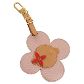 Louis Vuitton-LOUIS VUITTON Epi Bijoux Sac Tag Vivienne Bag Charm Pink M69572 LV Auth 118950M-Pink