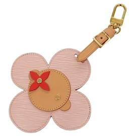 Louis Vuitton-LOUIS VUITTON Epi Bijoux Sac Tag Vivienne Bag Charm Pink M69572 LV Auth 118950M-Pink