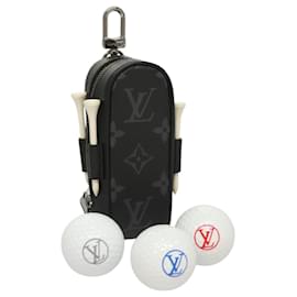 Louis Vuitton-LOUIS VUITTON Monogram Eclipse Set Golf Andrews Bag Charm GI0344 LV Auth 128808M-Monogram