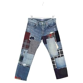 Comme Des Garcons Jeans rectos de algodón Azul