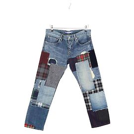 Comme Des Garcons Jeans dritti in cotone Blu