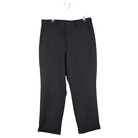 Comme Des Garcons Gerade Wollhose Schwarz