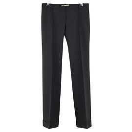 Balenciaga Black Straight Leg Pants Black