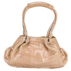 Borsa in coccodrillo rosa nudo Giorgio Armani - anni 2000 Rosa Carne