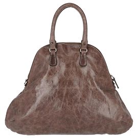 Marni braune Lederhandtasche - 2000er Braun