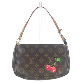 Pochette Accessoires Monogram Cerise Louis Vuitton Marron Rouge Monogramme