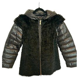 Autre Marque Manteau Elodie Pellessimo Paris en vison noir Noir