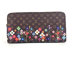 Cartera Zippy Monogram Louis Vuitton Castaño Multicolor