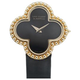 Orologio da Donna Van Cleef & Arpels Alhambra 136574 Quadrante Nero Altro