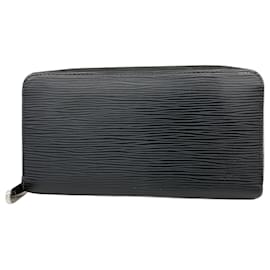 Louis Vuitton-Louis Vuitton Epi Zippy Wallet M61857 Noir-Black