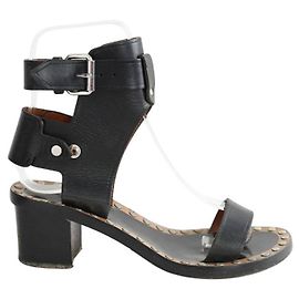 Isabel Marant black leather heels size 38 Black
