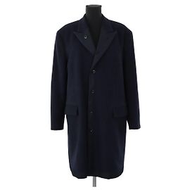Yohji Yamamoto Wool coat Blue