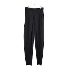 Saint Laurent Pantalones rectos de lana Negro