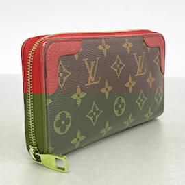 Louis Vuitton-Louis Vuitton Monogram Retiro Zippy Wallet-Fuschia