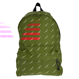 Balenciaga-Mochila de nylon vermelha e preta Balenciaga Explorer-Preto,Vermelho