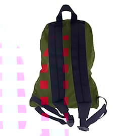 Balenciaga-Mochila de nylon vermelha/preta Balenciaga Explorer-Preto,Vermelho