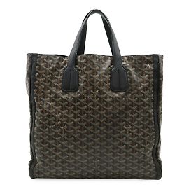 Borsa Tote Voltaire di Goyard Marrone Nero Bianco