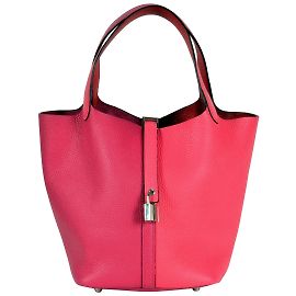 Hermès Hermes Picotin Lock Cazac Deux Handbag Red