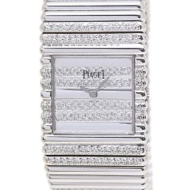 Piaget Tradition Square 9131C151 Diamond 18K White Gold Men's Watch Other