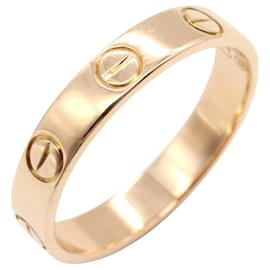 Cartier-Cartier Mini Love Ring Au750 Ring Size 10-Golden,Metallic
