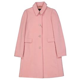 Emporio Armani Wool Coat Pink