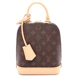 Louis Vuitton Alma Backpack Monogram Brown Brown